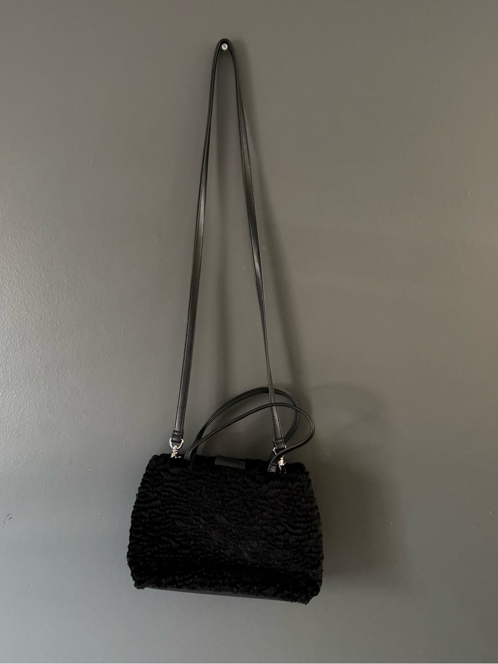 Amanda Smith Fuzzy Mini Crossbody bag